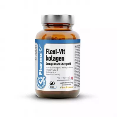 Pharmovit Kapsu�ki Stawy, ko�ci, chrz�stki flexi-vit kolagen Suplement diety 60 kaps.