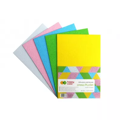Happy Color Arkusze piankowe SPRING PLUSH A4 5 szt.