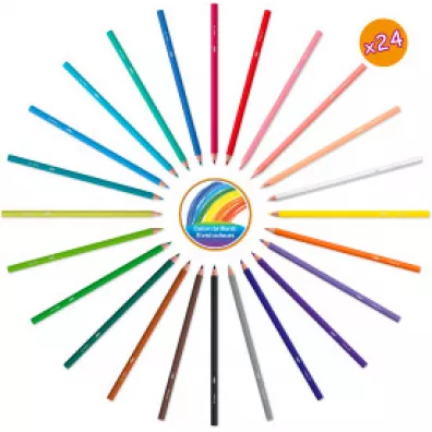 BIC Kids Igloo Colouring Set CFP+CP Zestaw z kolorowank Pudeko 12+12+1 szt.