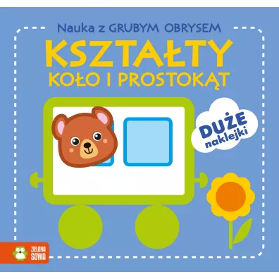 Nauka z grubym obrysem. Kszta�ty. Ko�o i prostok�t