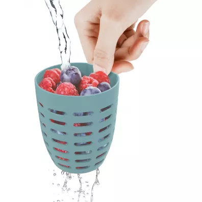 Mepal Fruit & Veggie Pot Ellipse Nordic Blue 600 ml