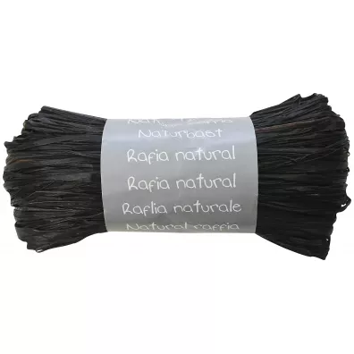 Maildor Rafia naturalna kolor Czarny 50 g