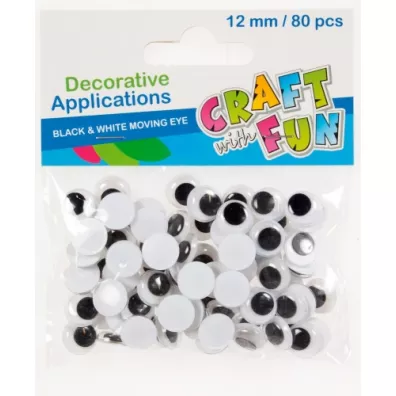 Ozdoba Oczy Craft with Fun 12mm