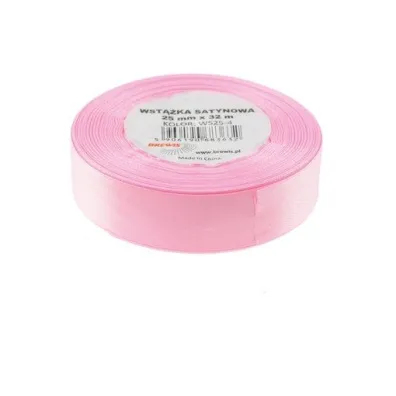 Brewis Wst��ka satynowa r�owa 25mm x 32m