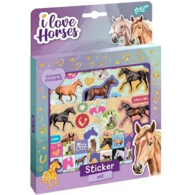 Grafix Naklejki I love horses
