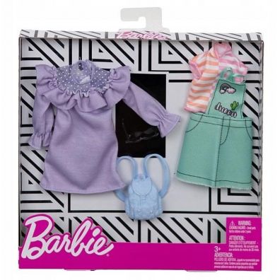 Barbie ubranka z akcesoriami 2 pak 14 Mattel