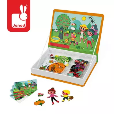 Puzzle Magnetyczna ukadanka 4 pory roku Magnetibook Janod