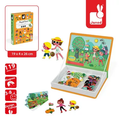 Puzzle Magnetyczna ukadanka 4 pory roku Magnetibook Janod
