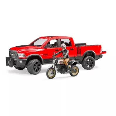 Dodge RAM 2500 Power Wagon z Ducati Desert Sled i figurk�