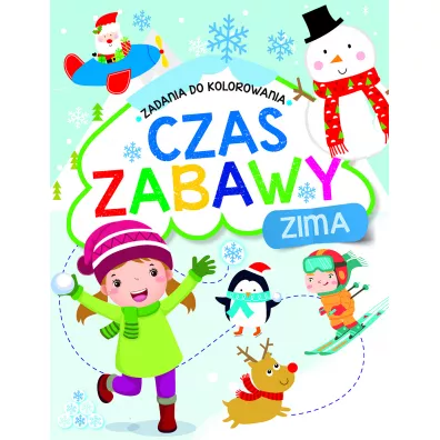 Zadania do kolorowania. Czas zabawy. Zima
