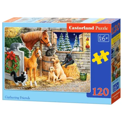Puzzle 120 el. Zebranie przyjaci� Castorland
