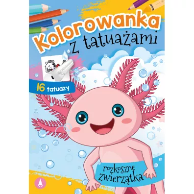 Kolorowanka z tatuaami. Rozkoszne zwierzaczki