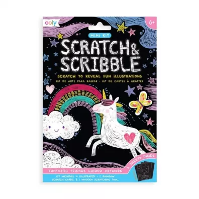 Kolorowe Baloniki Zdrapywanki Mini Scratch & Scribble Przyjaciele
