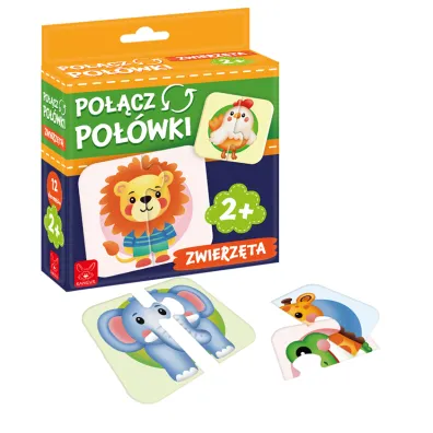 Puzzle Po��cz po��wki. Zwierz�ta Kangur