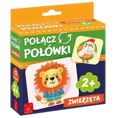Puzzle Po��cz po��wki. Zwierz�ta Kangur