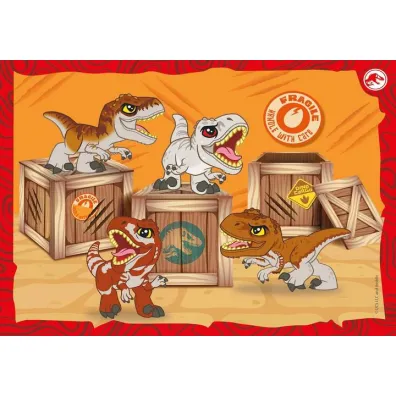 Puzzle 4w1 - SuperColor. Jurrasic World (12+16+20+24 el.) Clementoni