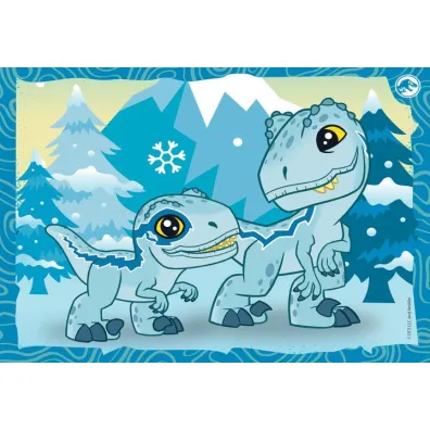 Puzzle 4w1 - SuperColor. Jurrasic World (12+16+20+24 el.) Clementoni