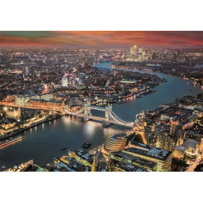 Puzzle 2000 el. HQ London aerial view Clementoni
