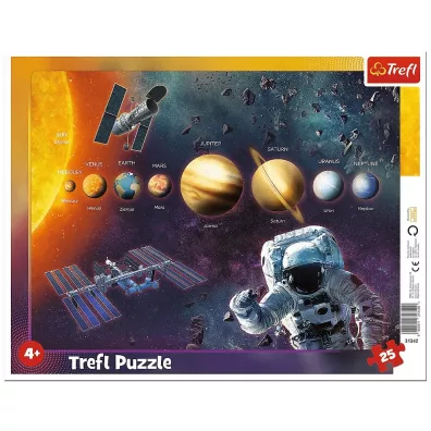 Puzzle ramkowe 25 el. Uk�ad S�oneczny Trefl
