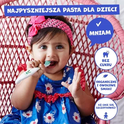 Jack Njill Jack N' Jill, Naturalna pasta do z�b�w bez fluoru dla dzieci, 6m+ 50 g