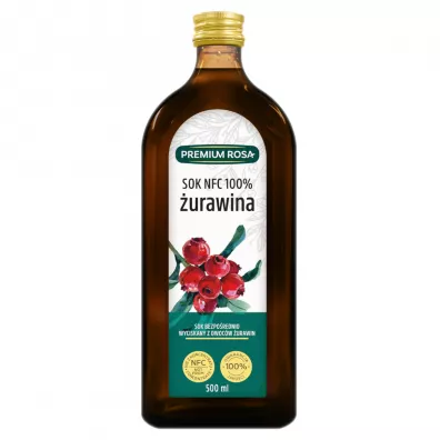 PREMIUM ROSA SOK 100% ŻURAWINA BIO 500ml 5902036001134.webp
