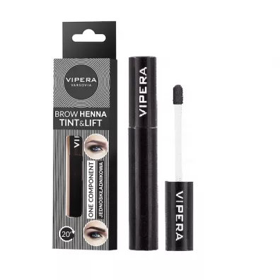 Vipera Henna Tint & Lift jednoskadnikowa henna do brwi Ciemny Grafit 5 ml