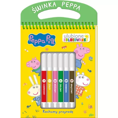 Kochamy przyrod�. Ulubione kolorowanki. Peppa Pig