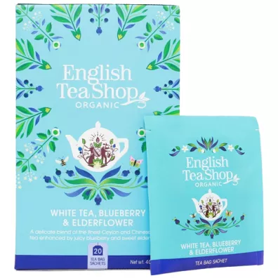 English Tea Shop Organic Herbata bia�a z dzikim bzem i bor�wk� 20 x 2 g Bio