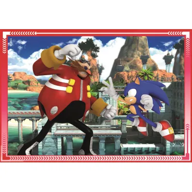 Puzzle 4w1 - SuperColor. Sonic (12+16+20+24 el.) Clementoni