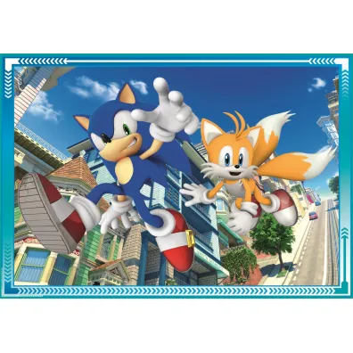 Puzzle 4w1 - SuperColor. Sonic (12+16+20+24 el.) Clementoni