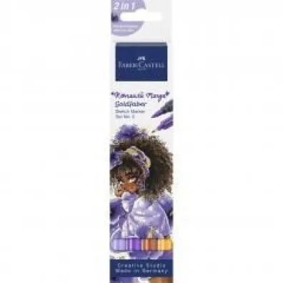 Faber-Castell Pisak goldfaber sketch dwustronny zestawmanga no.3 romantic 4 szt.