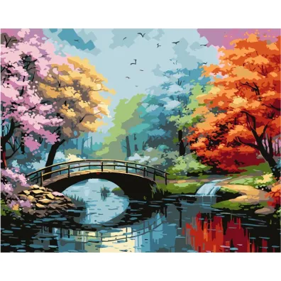 Koh-I-Noor Malowanie po numerach - Most 40x50cm