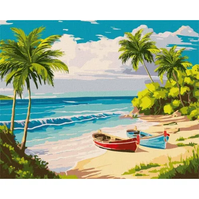 Ideyka Malowanie po numerach - Pi�kna wyspa 40x50cm