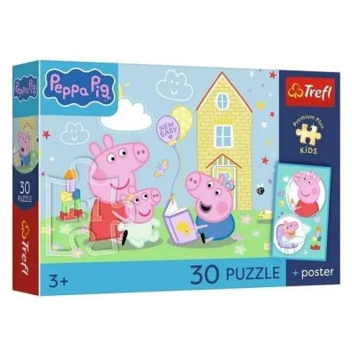 Puzzle 30el Premium Peppa na pla�y TREFL 18345
