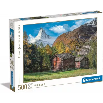 Puzzle 500 HQ Charming Matterhorn Clementoni