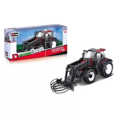 Bburago traktor valtra n174 metallic red 1:32