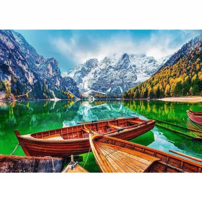 Puzzle 500 el. Jezioro Braies, W�ochy Trefl