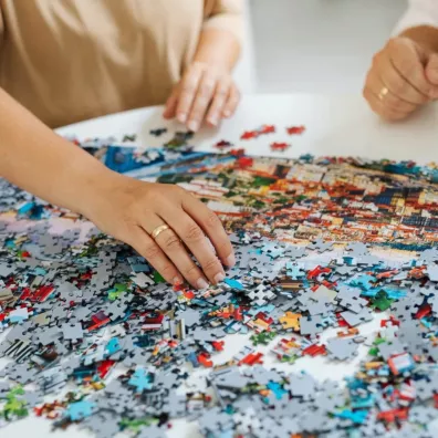 Puzzle 500 el. Jezioro Braies, W�ochy Trefl