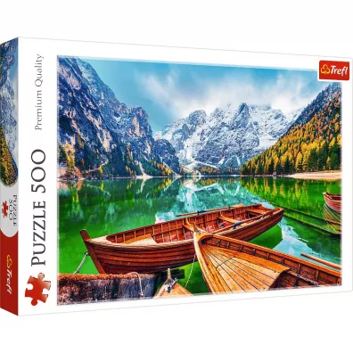 Puzzle 500 el. Jezioro Braies, W�ochy Trefl