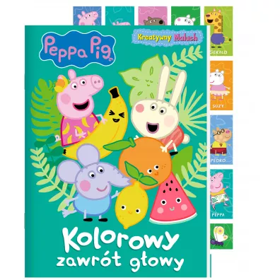 Peppa Pig. Kreatywny maluch. Kolorowy zawr�t g�owy