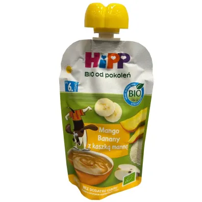 Hipp Mango-Banany z kaszk� mann� po 6. miesi�cu 100 g Bio