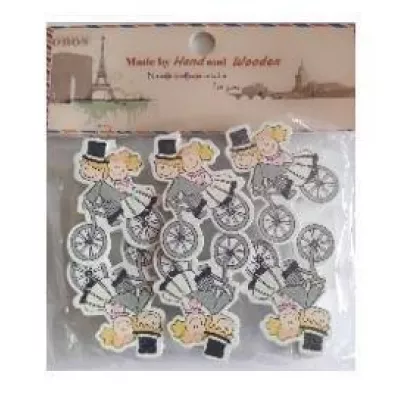 Galeria Hobby Klamerki ozdobne �lubne 6 szt.