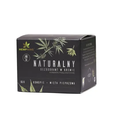 HempKing Naturalny dezodorant konopny o zapachu mi�ty pieprzowej 65 g