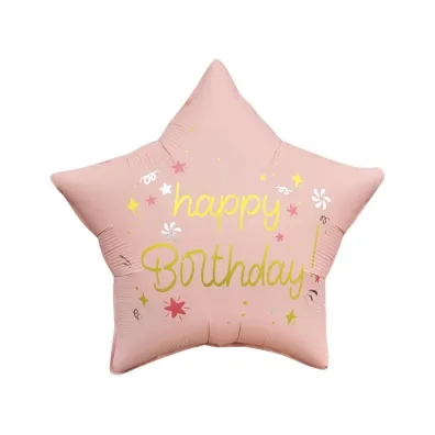 Godan Balon foliowy Gwiazda Happy Birthday 44cm
