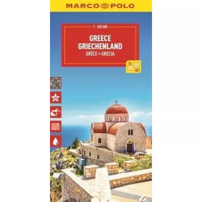 Grecja. Mapa drogowa w skali 1:350 000