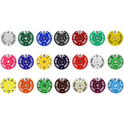 Epic Loot Box Trackers Counters Range 0-9 25mm Random Colours