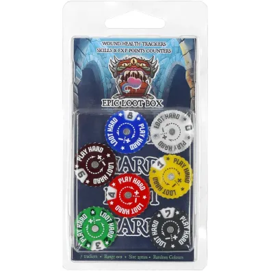 Epic Loot Box Trackers Counters Range 0-9 25mm Random Colours