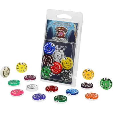Epic Loot Box Trackers Counters Range 0-9 25mm Random Colours