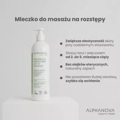 Alphanova Sante Organic Mum, Mleczko do cia�a przeciw rozst�pom 400 ml