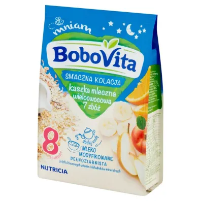 BoboVita Smaczna Kolacja Kaszka mleczna wieloowocowa 7 zb� po 8 miesi�cu 230 g